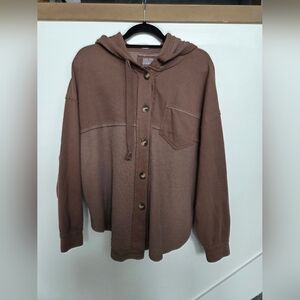 American Eagle | Waffle Hooded Sweater